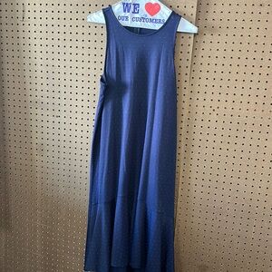 Gap navy Polk a dot swing dress size medium